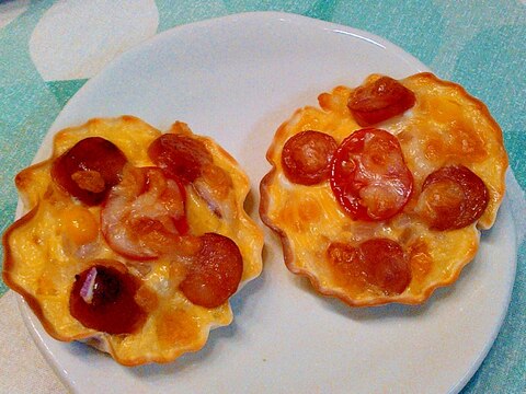 餃子の皮で☆お手軽キッシュ